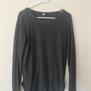 Old Navy Black and White Striped Top